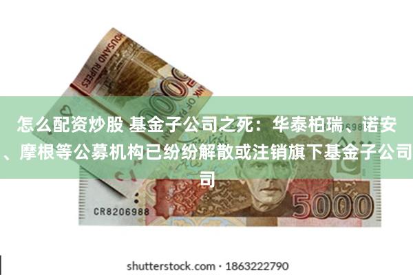 怎么配资炒股 基金子公司之死：华泰柏瑞、诺安、摩根等公募机构已纷纷解散或注销旗下基金子公司