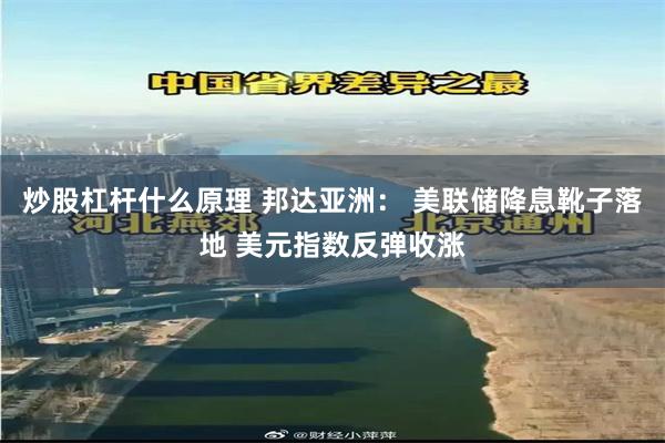 炒股杠杆什么原理 邦达亚洲： 美联储降息靴子落地 美元指数反弹收涨